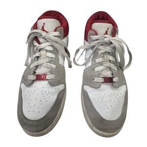 Nike Air Jordan 1 Low Light Smoke Gray & Red Shoes size 6.5Y